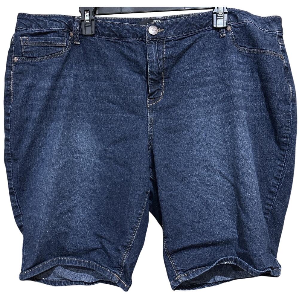 1822 Denim Dark Blue Womens Jean Shorts